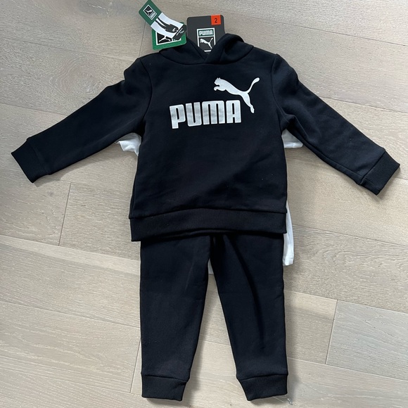PUMA 3 Piece Toddler Hoodie Sweatpants and T-shirt Set NWT - Picture 1 of 6